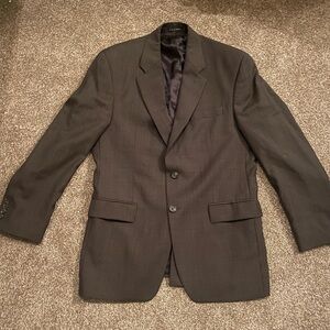 Classic gray brown  Men's Blazer. Wool 5 pocket